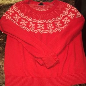 H&M Red Snowflake Christmas Sweater!